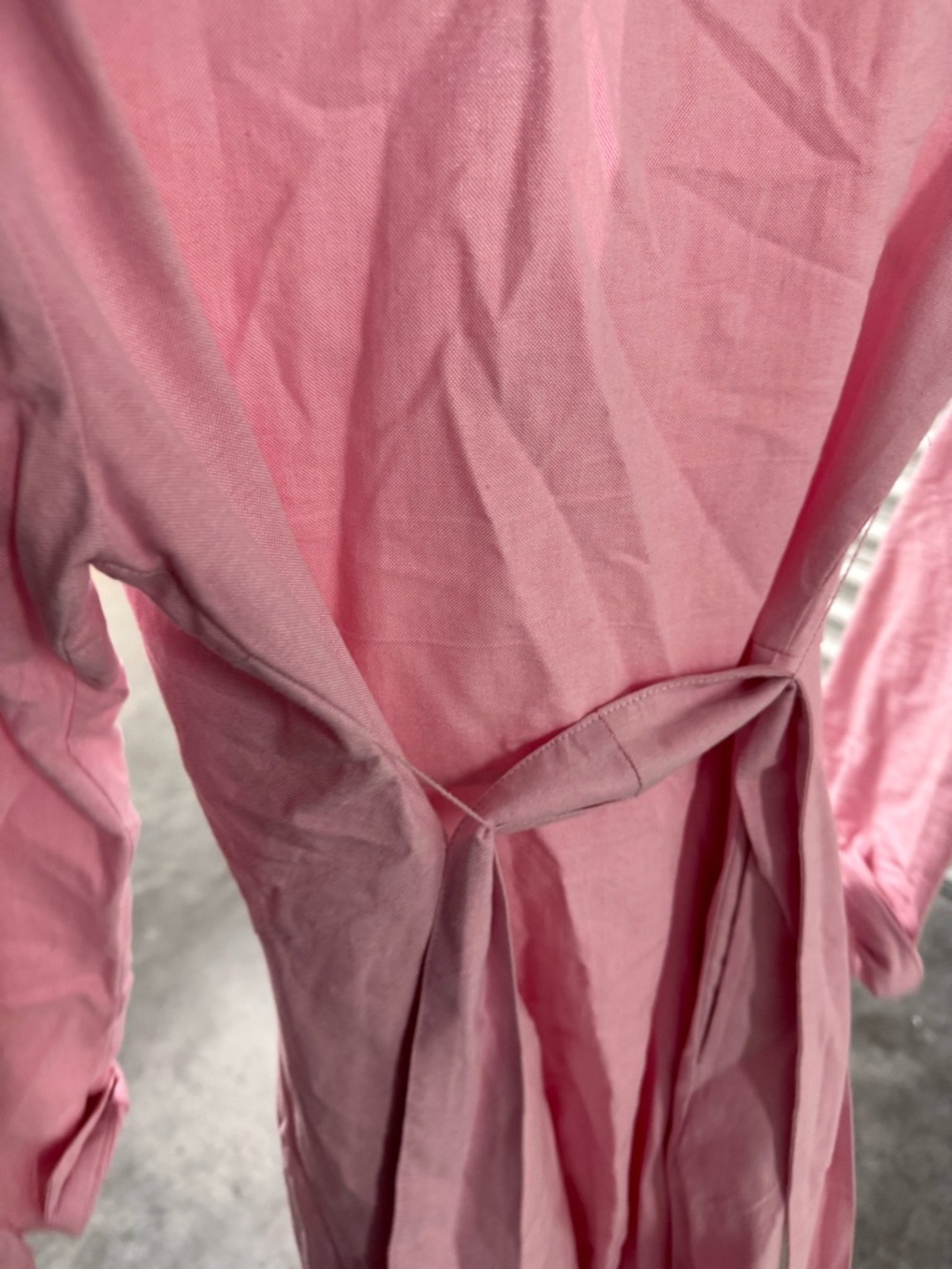 Kiel James Patrick Pink Long-Sleeve Tie-Waist Shirt Dress - Picture 2 of 4